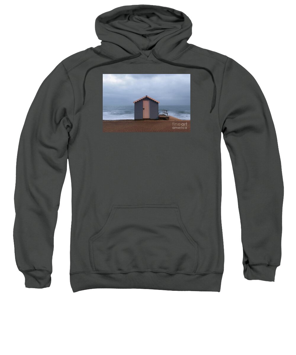 Beach Sweatshirt featuring the photograph Beach hut by Clayton Bastiani