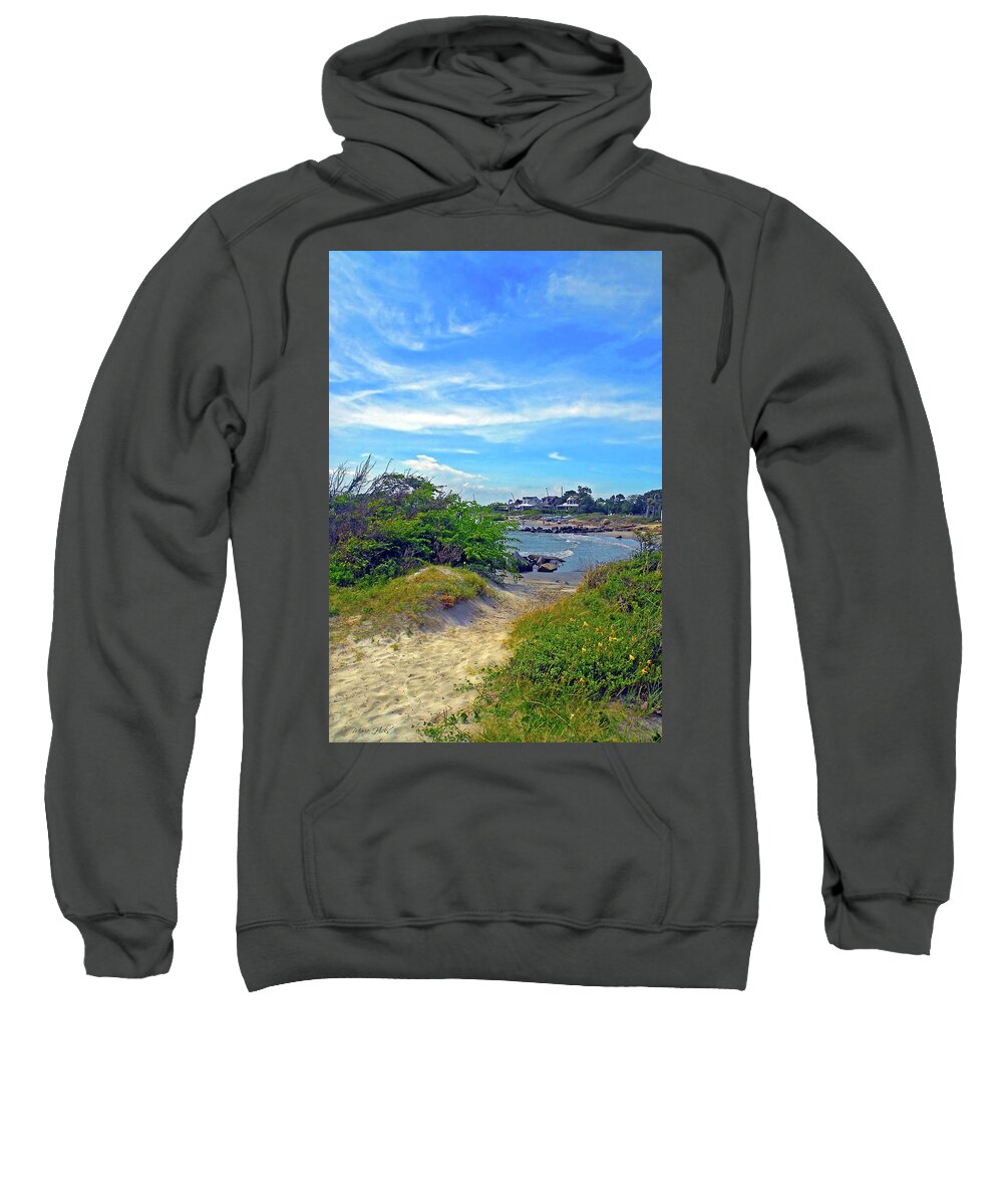 Sullivan's Island Sweatshirt featuring the photograph Beach Path Wisdom by Marie Hicks