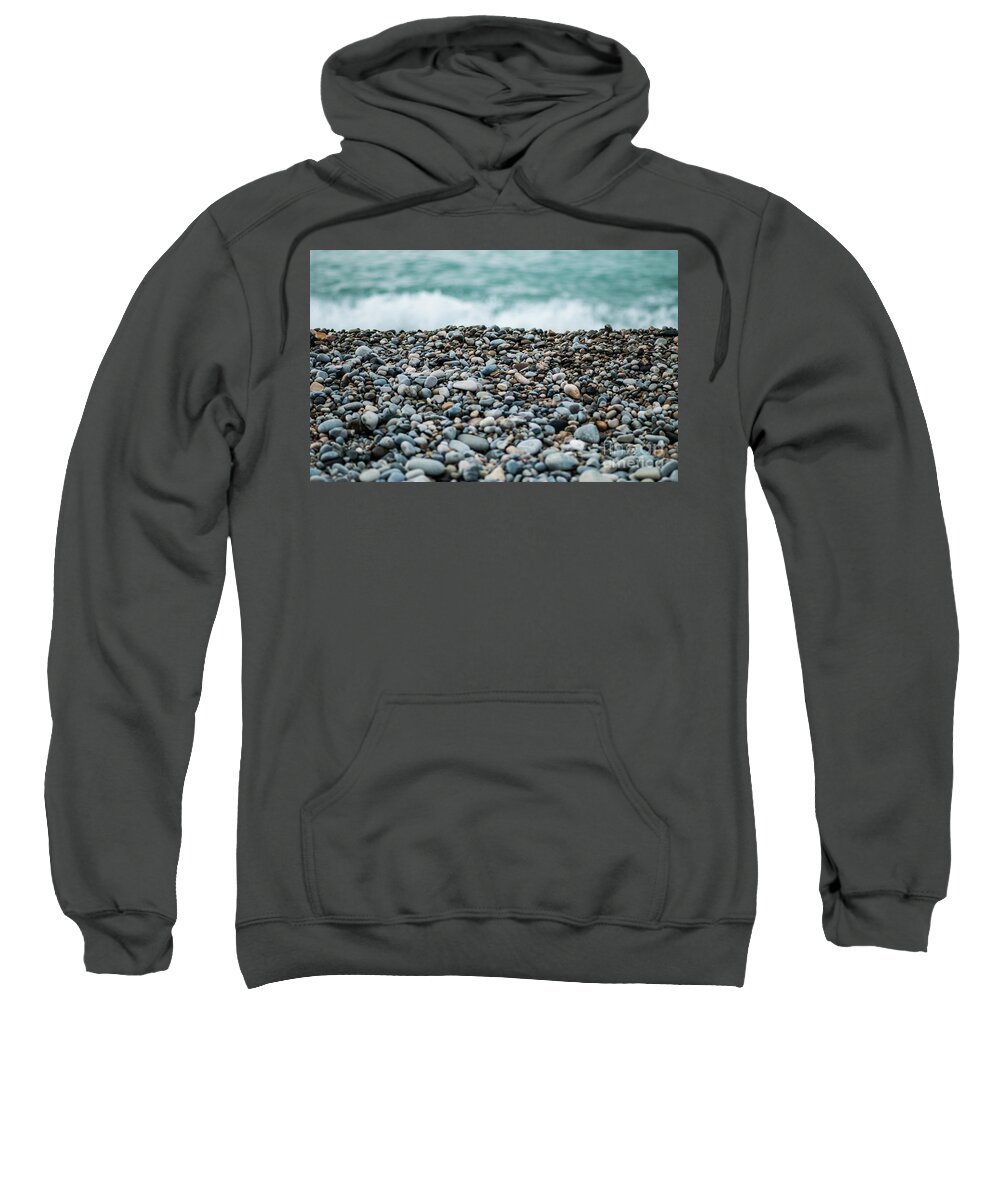 Photography Sweatshirt featuring the photograph Beach Pebbles by MGL Meiklejohn Graphics Licensing