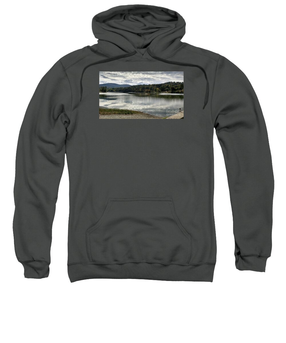 Landscape Sweatshirt featuring the photograph Beaver Lake in September by Anita Adams