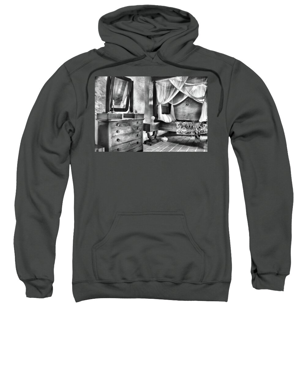  Sweatshirt featuring the photograph Bedroom by Don Schiffner