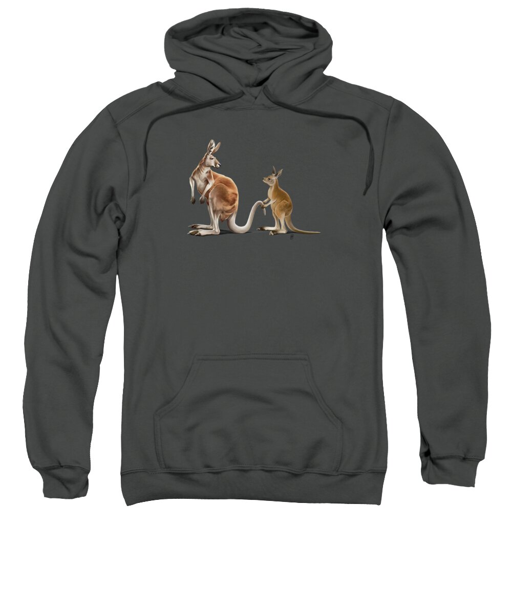Illustration Sweatshirt featuring the digital art Being Tailed Colour by Rob Snow