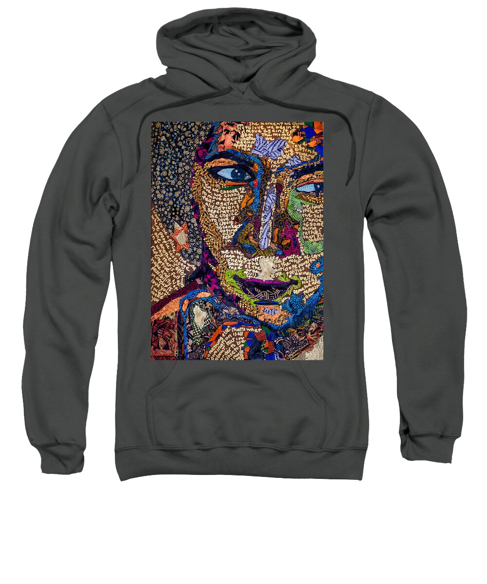 Bell Hooks Sweatshirt featuring the tapestry - textile Bell Hooks Unscripted by Apanaki Temitayo M