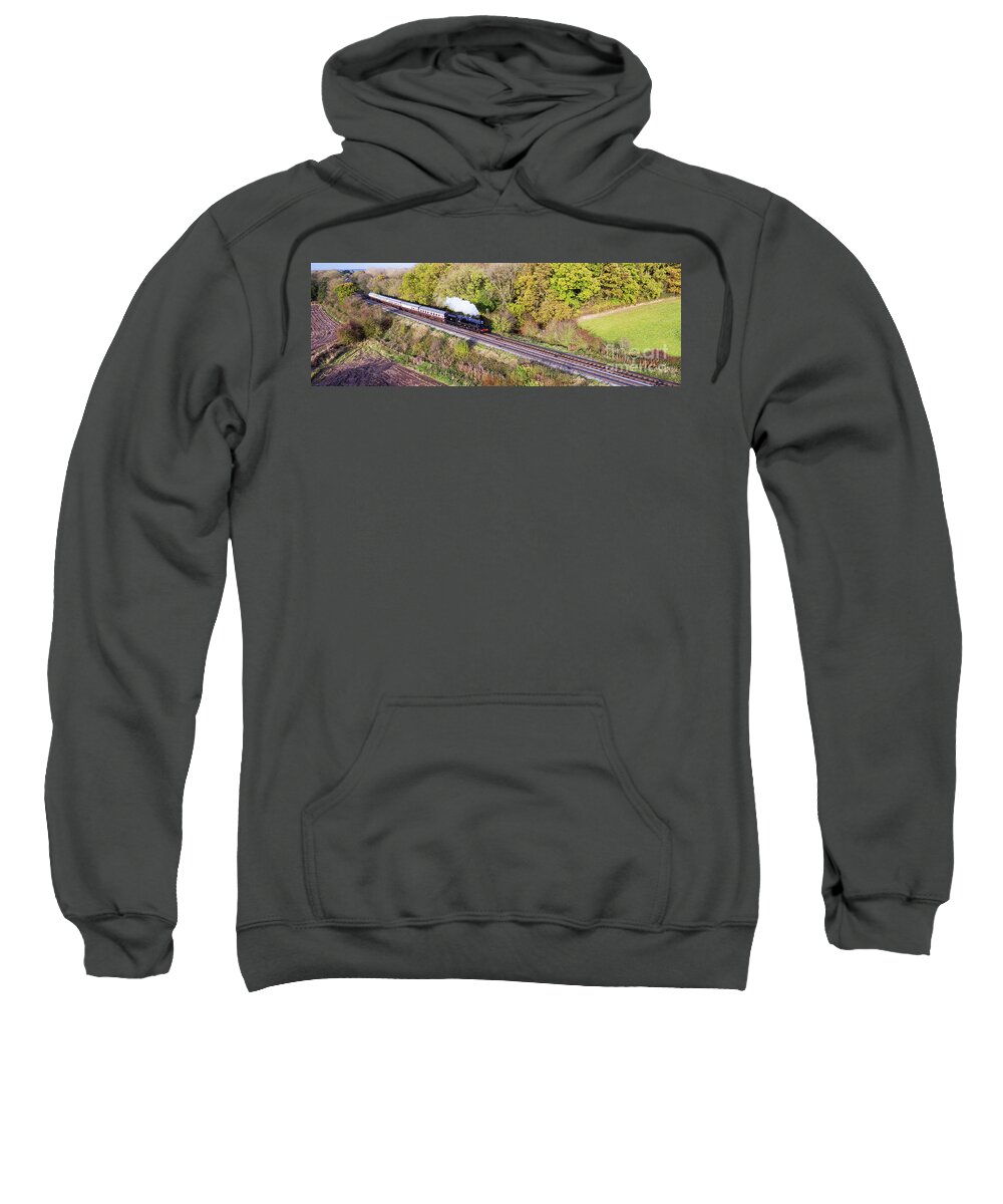 Black 5 Sweatshirt featuring the photograph Black 5 45305 1 by Steev Stamford