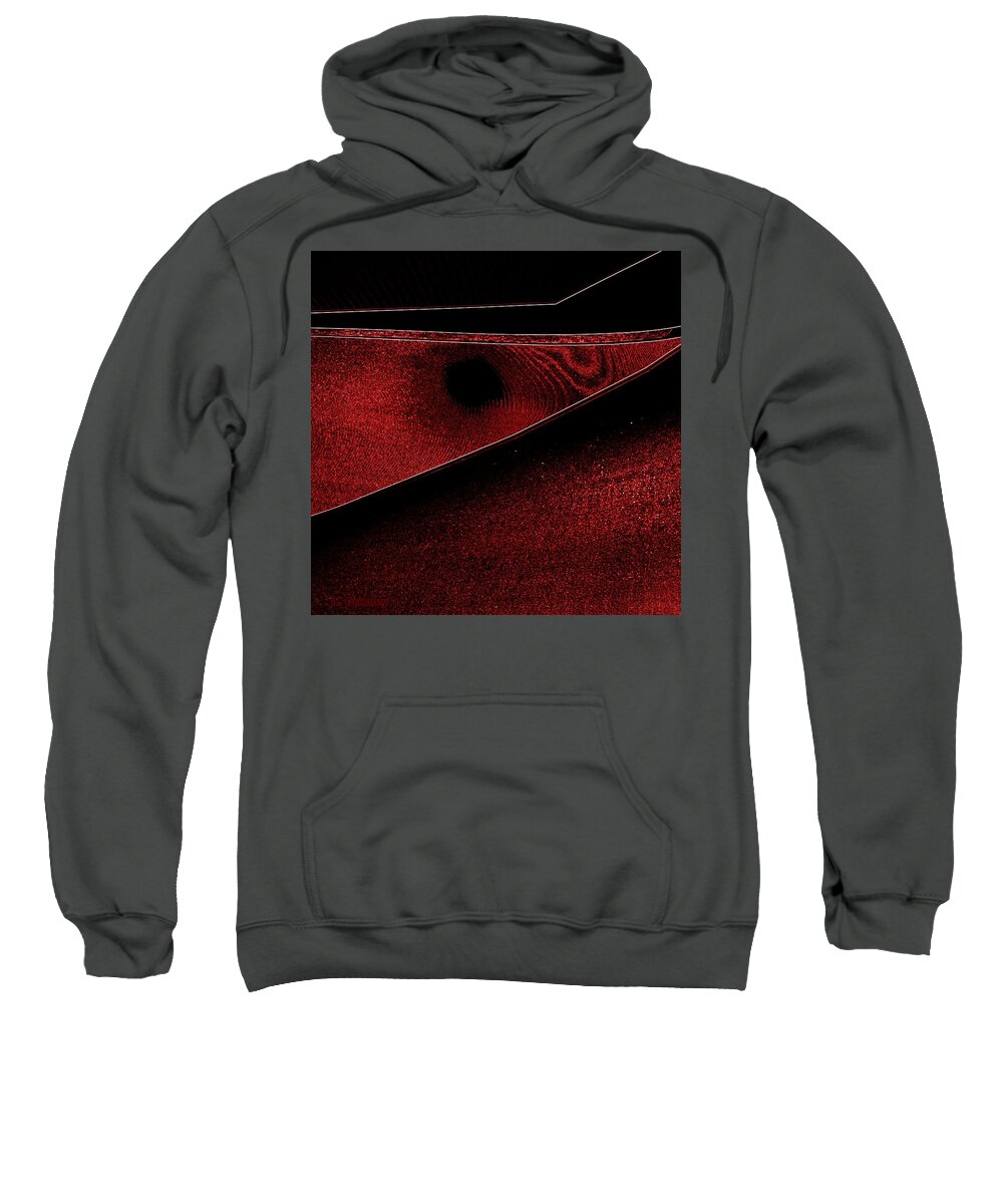 Abstract Sweatshirt featuring the digital art Black Hole by Lessandra Grimley