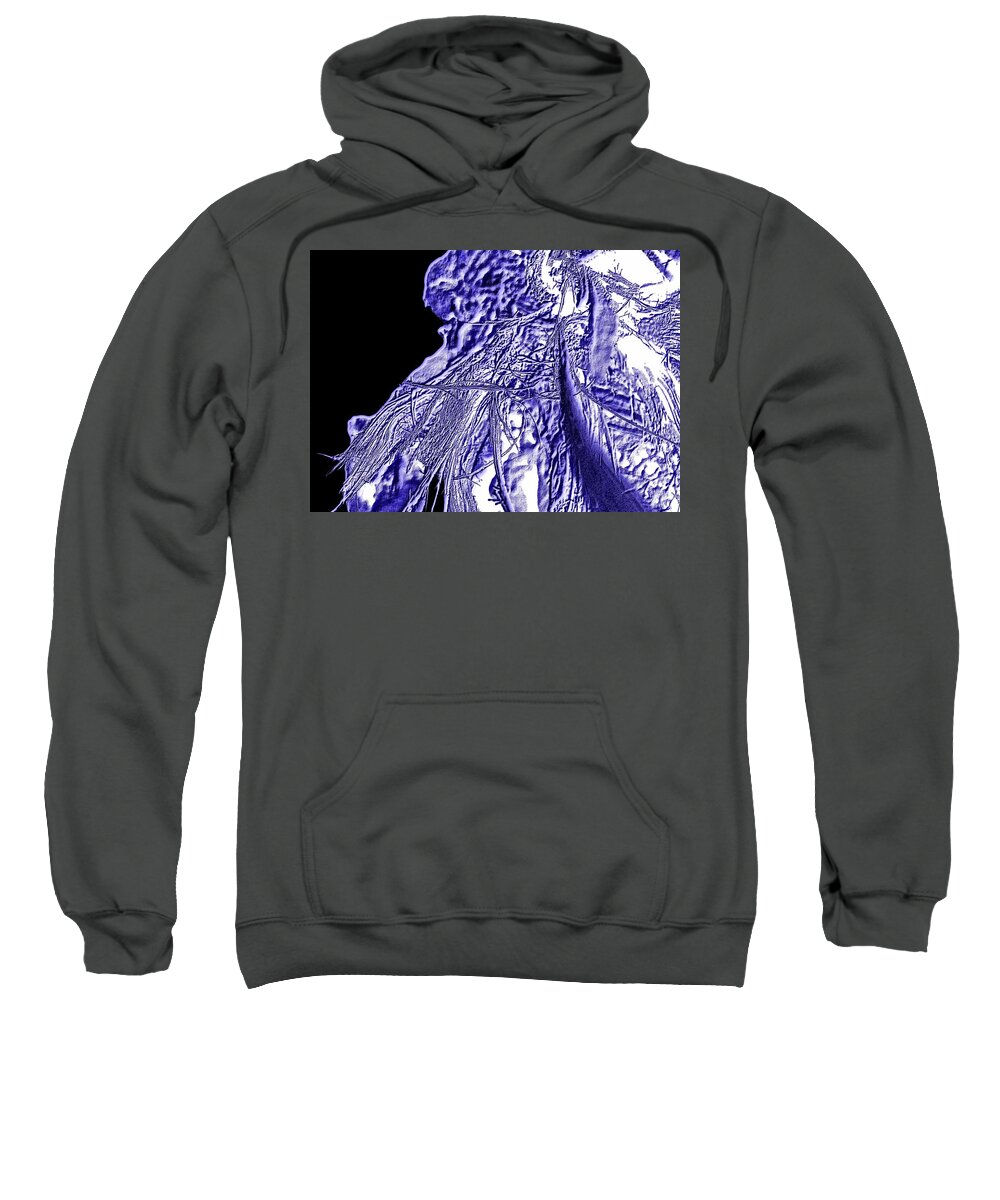 Landscape Sweatshirt featuring the photograph Blue String by Morgan Carter