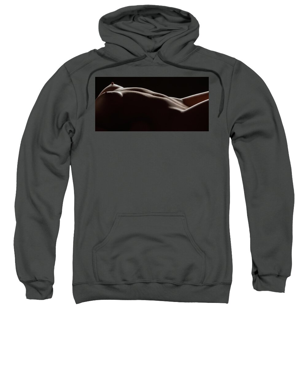 Silhouette Sweatshirt featuring the photograph Bodyscape 254 by Michael Fryd
