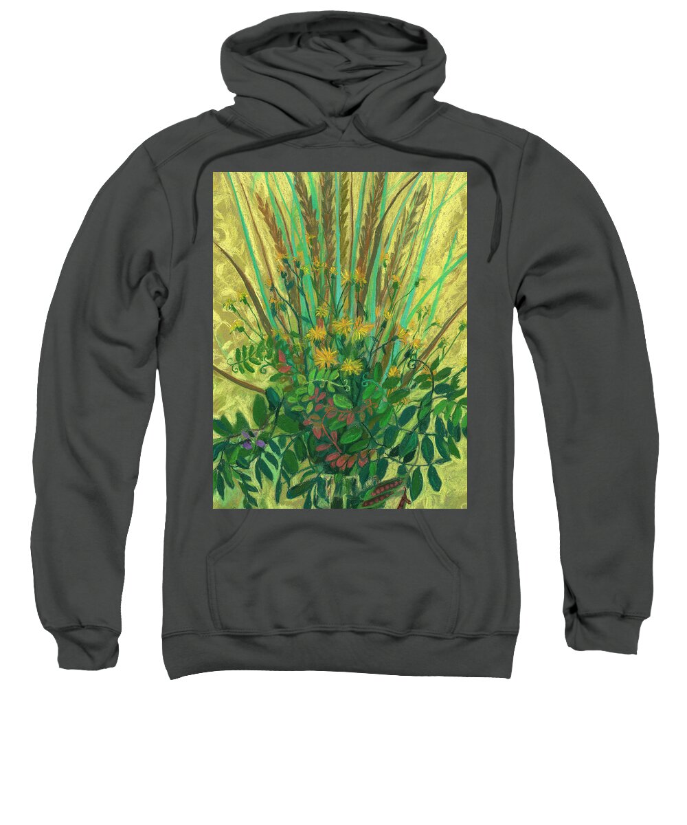 Floral Art Sweatshirt featuring the pastel Bouquet from the Finnish Bay by Julia Khoroshikh