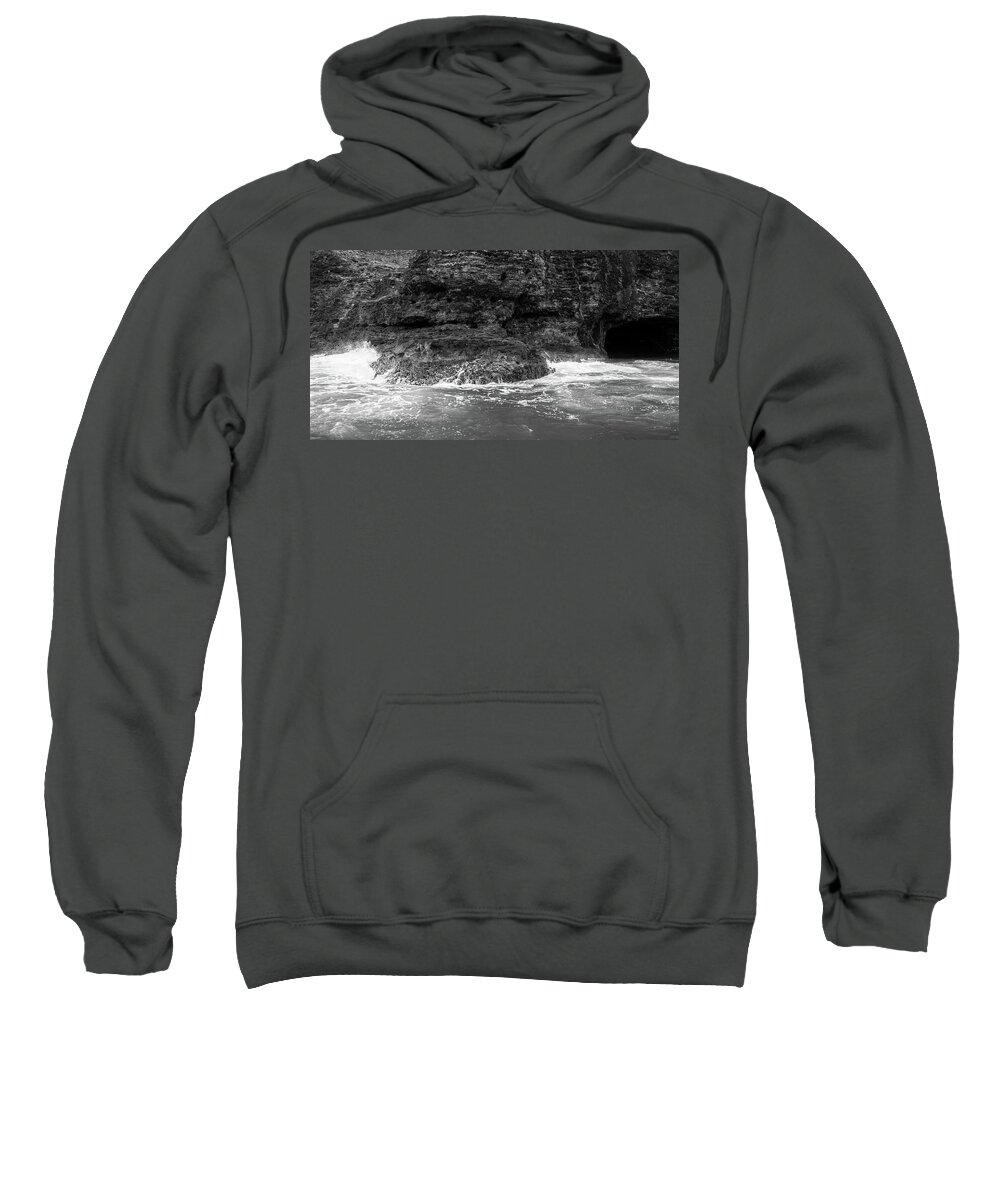 Napali Coast Sweatshirt featuring the photograph Breaking by Jason Wolters