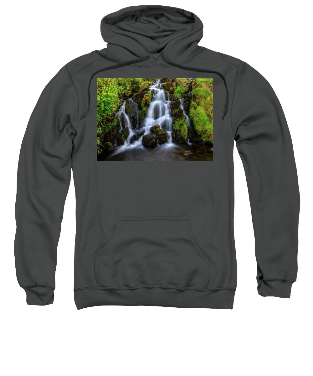 Waterfall Sweatshirt featuring the photograph Bride's Veil by Rob Davies