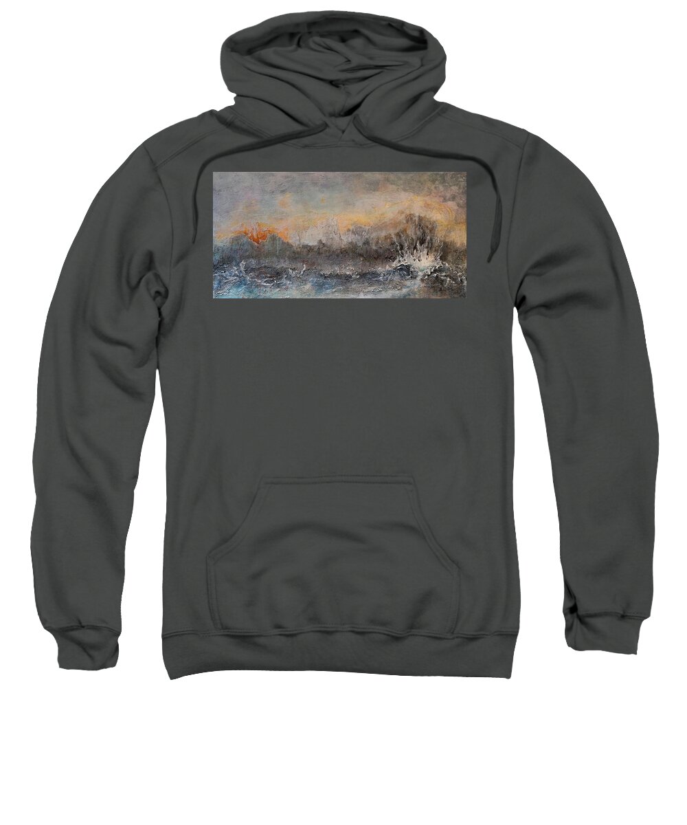 Acrylic Sweatshirt featuring the painting Broken by Theresa Marie Johnson