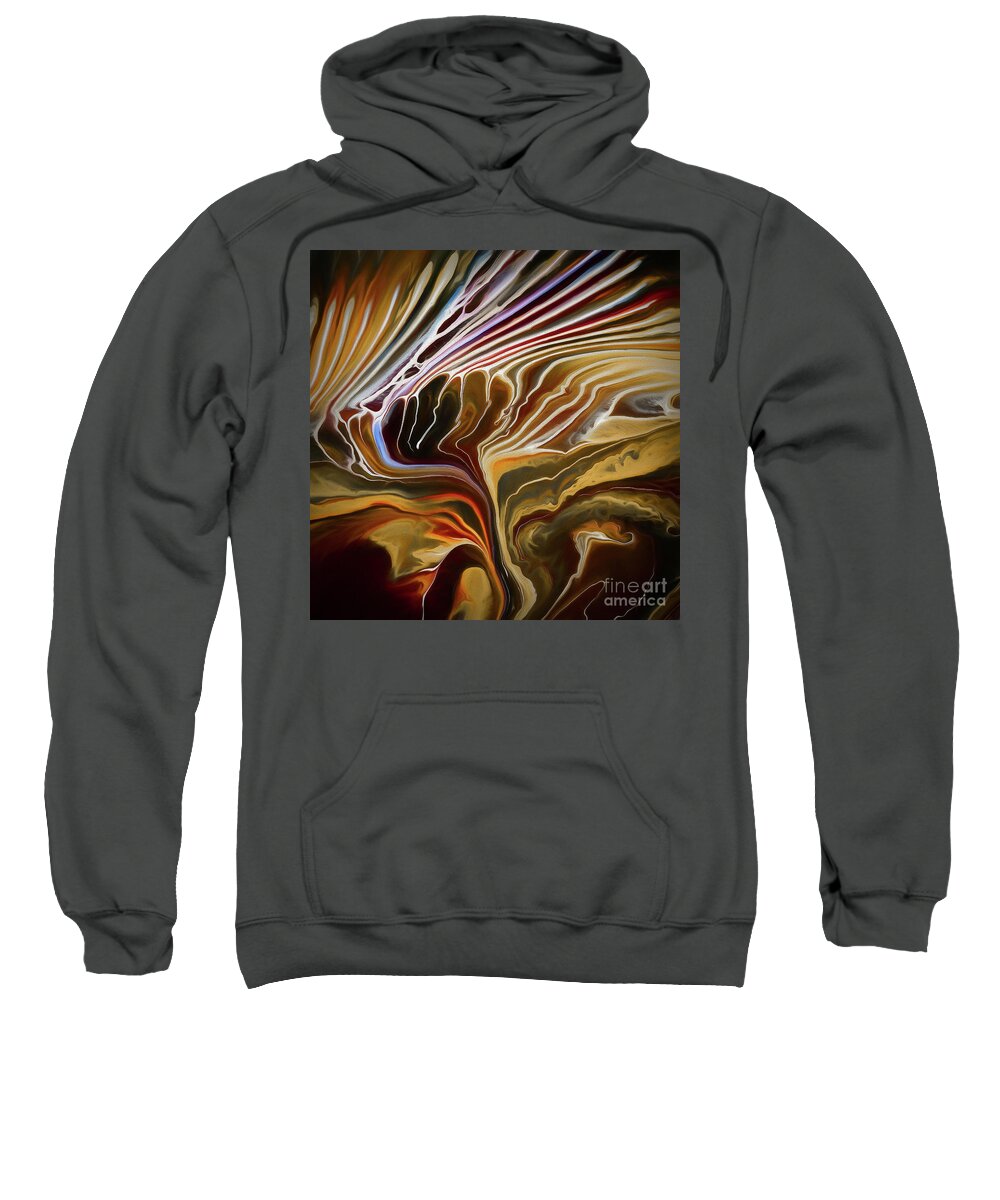 Abstract Sweatshirt featuring the photograph Broken Web by Patti Schulze