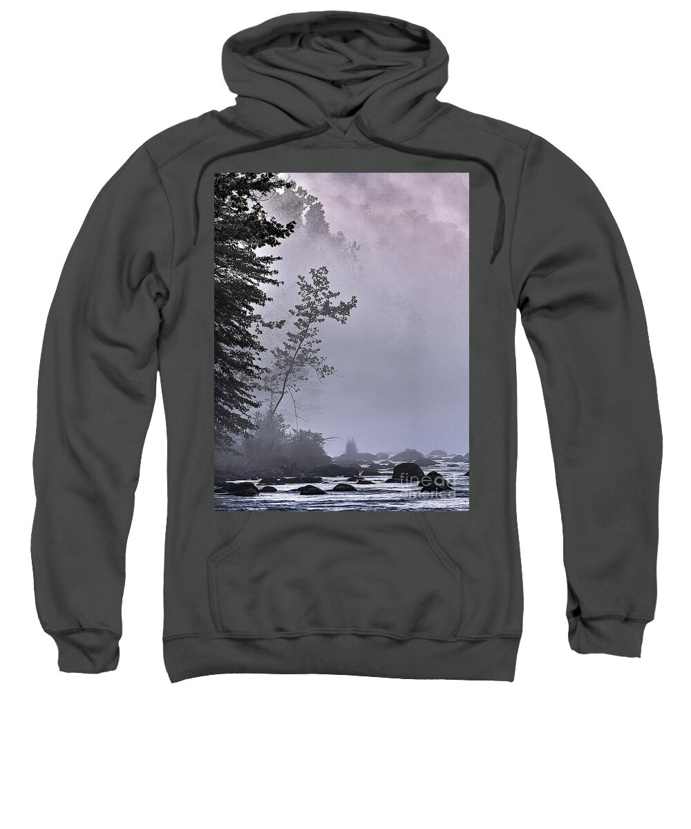 Fog Sweatshirt featuring the photograph Brooding River by Tom Cameron
