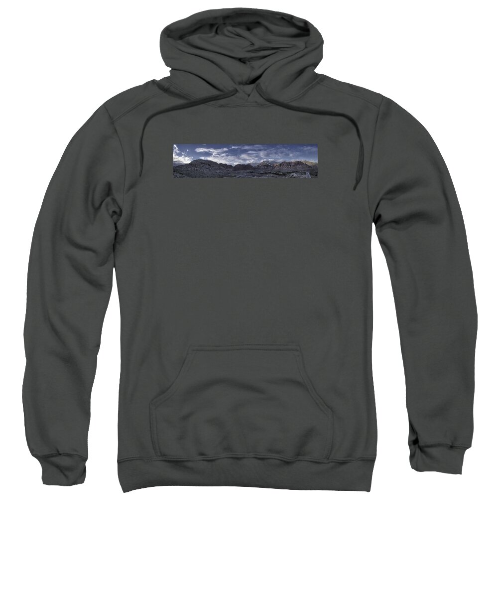 Panorama Sweatshirt featuring the photograph Calico Basin Panorama by Ryan Smith