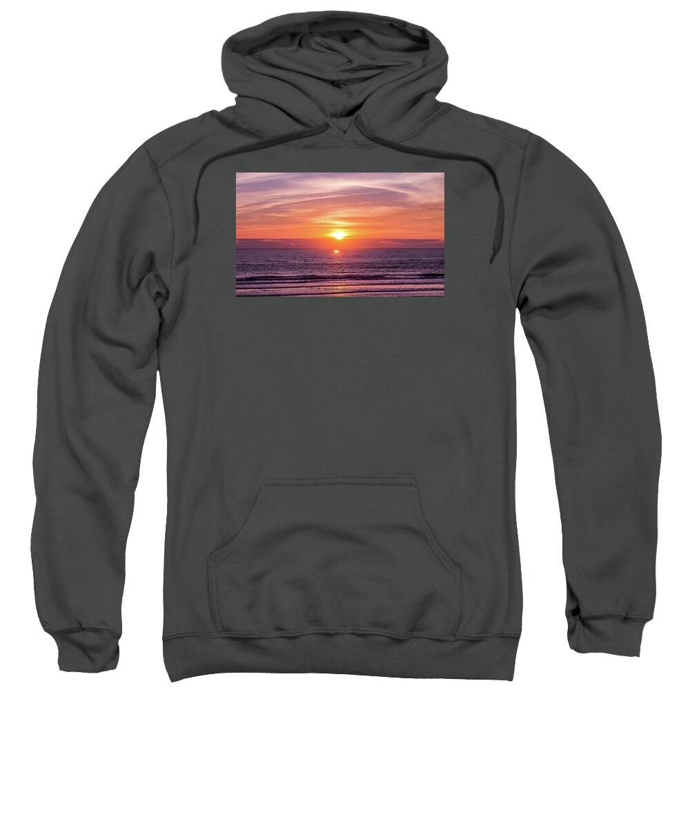 Photography Sweatshirt featuring the photograph Calming Sunset by Toni Somes