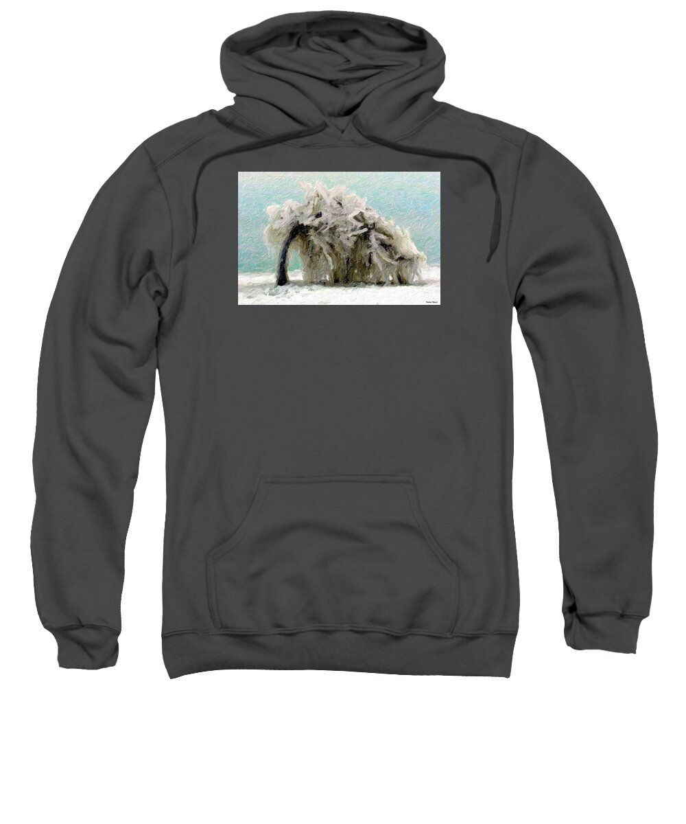 Tree Sweatshirt featuring the painting Unbreakable by Marian Lonzetta
