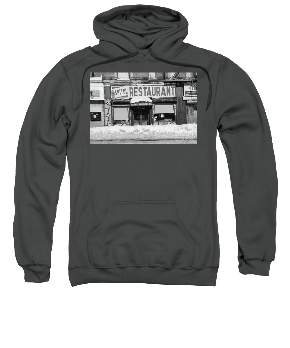 Capitol Sweatshirt featuring the photograph Capitol Winter by Cole Thompson