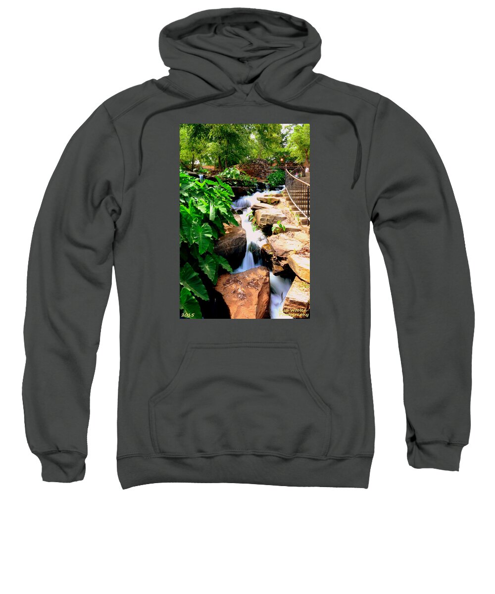 Waterfall Sweatshirt featuring the photograph Cascading Down by Lisa Wooten