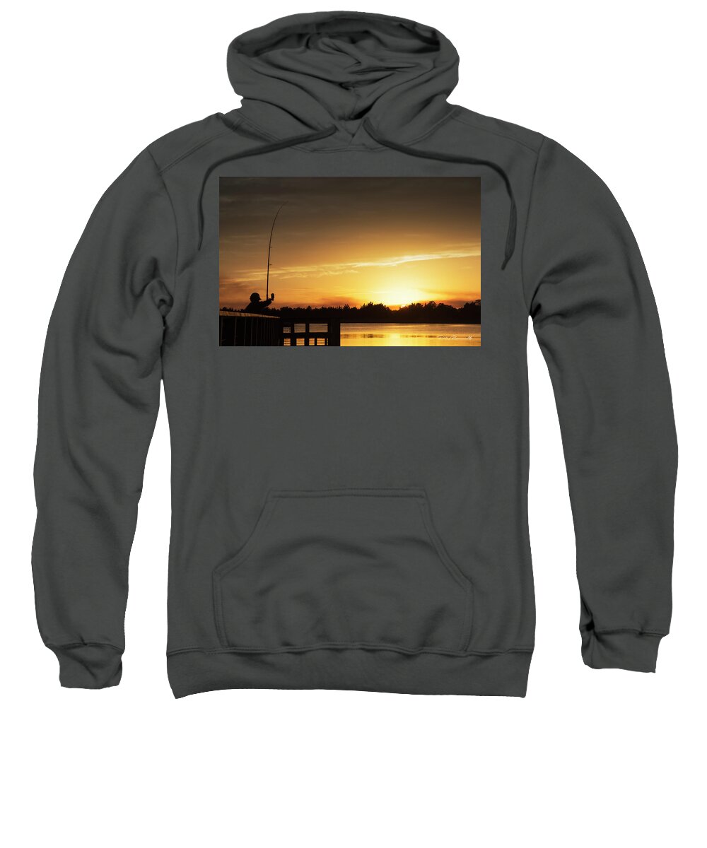  Sweatshirt featuring the photograph Catching The Sunset by Phil Mancuso
