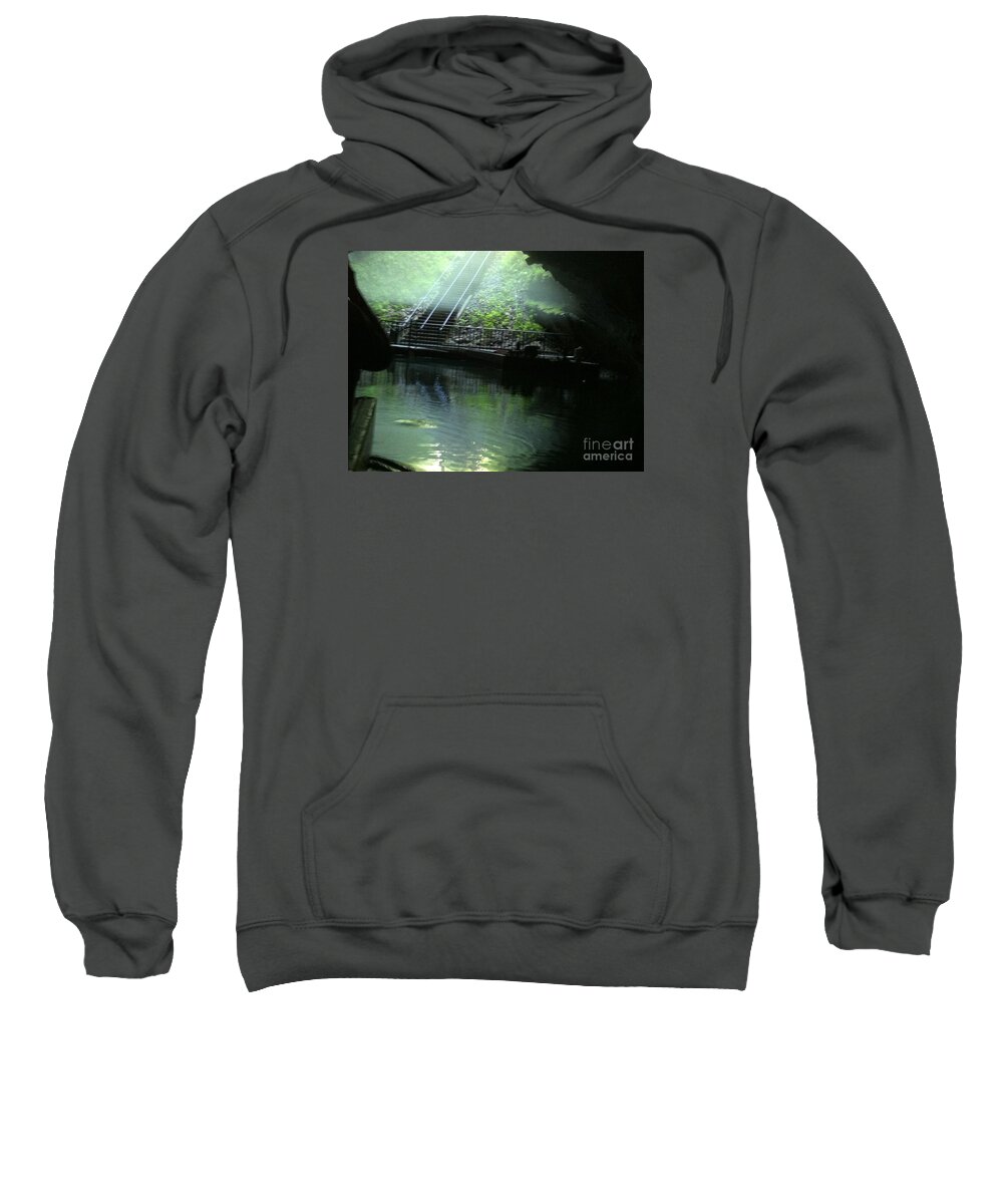Natural Landscape Sweatshirt featuring the photograph Penns Cave by Ash Nirale