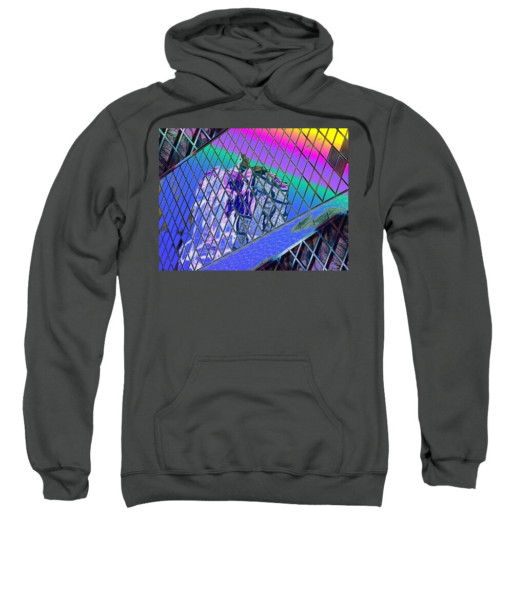 Seattle Sweatshirt featuring the digital art Central Library Seattle 3 by Tim Allen