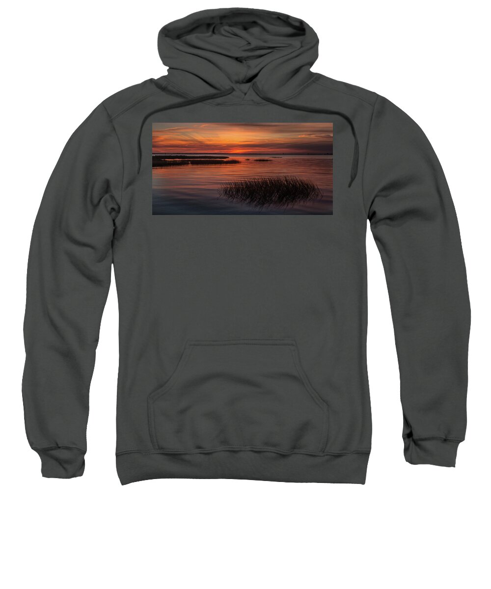 Charleston Sweatshirt featuring the photograph Charleston Lowcountry at Dusk by Donnie Whitaker