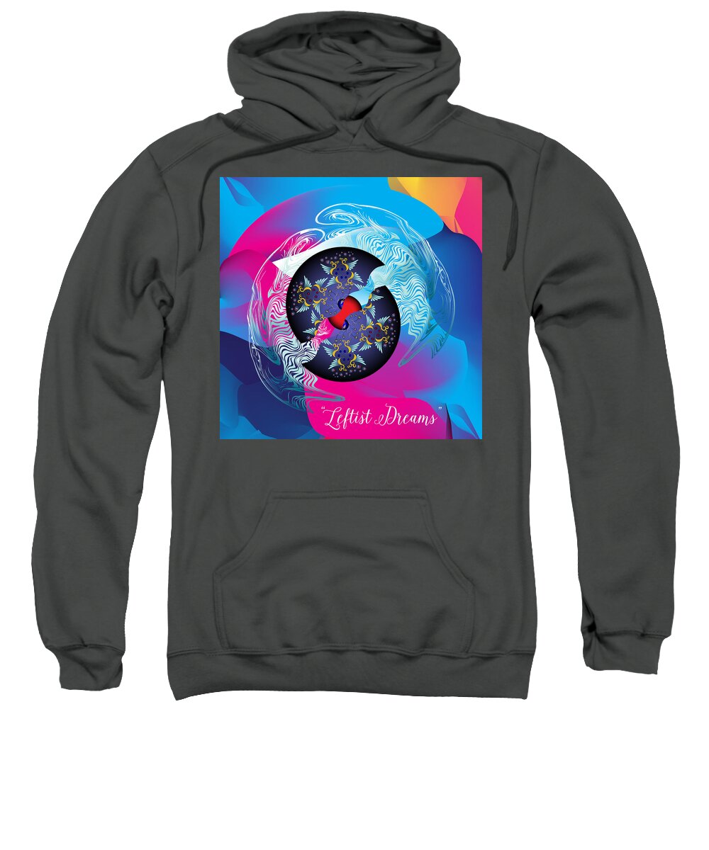 Mandala Sweatshirt featuring the digital art Circularium No 2719 by Alan Bennington
