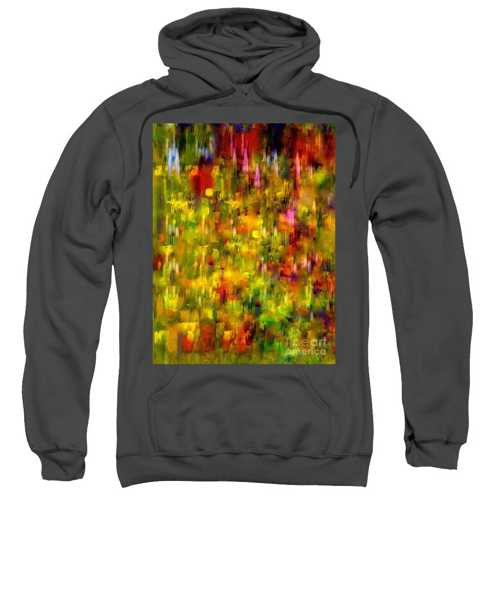 Painting-abstract Acrylic Sweatshirt featuring the painting City Of Angels by Catalina Walker