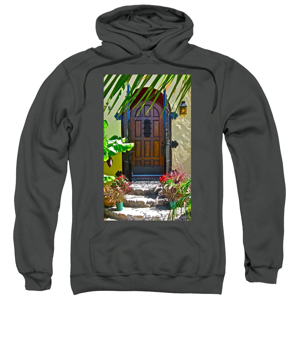 Photograph Of Door Sweatshirt featuring the photograph Classic Belmont Shore by Gwyn Newcombe