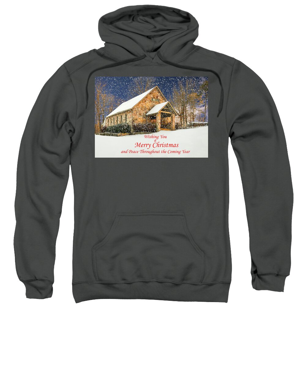 Calendar Sweatshirt featuring the photograph Cloudland Presbyterian Church by Norman Peay