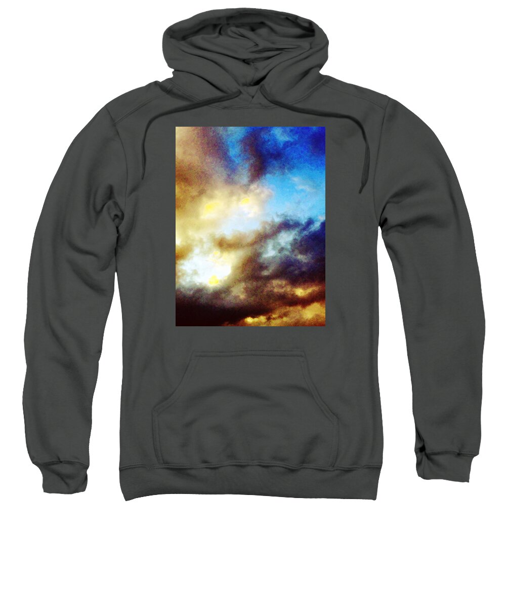 Summer Sweatshirt featuring the photograph Clouds by Flavien Gillet