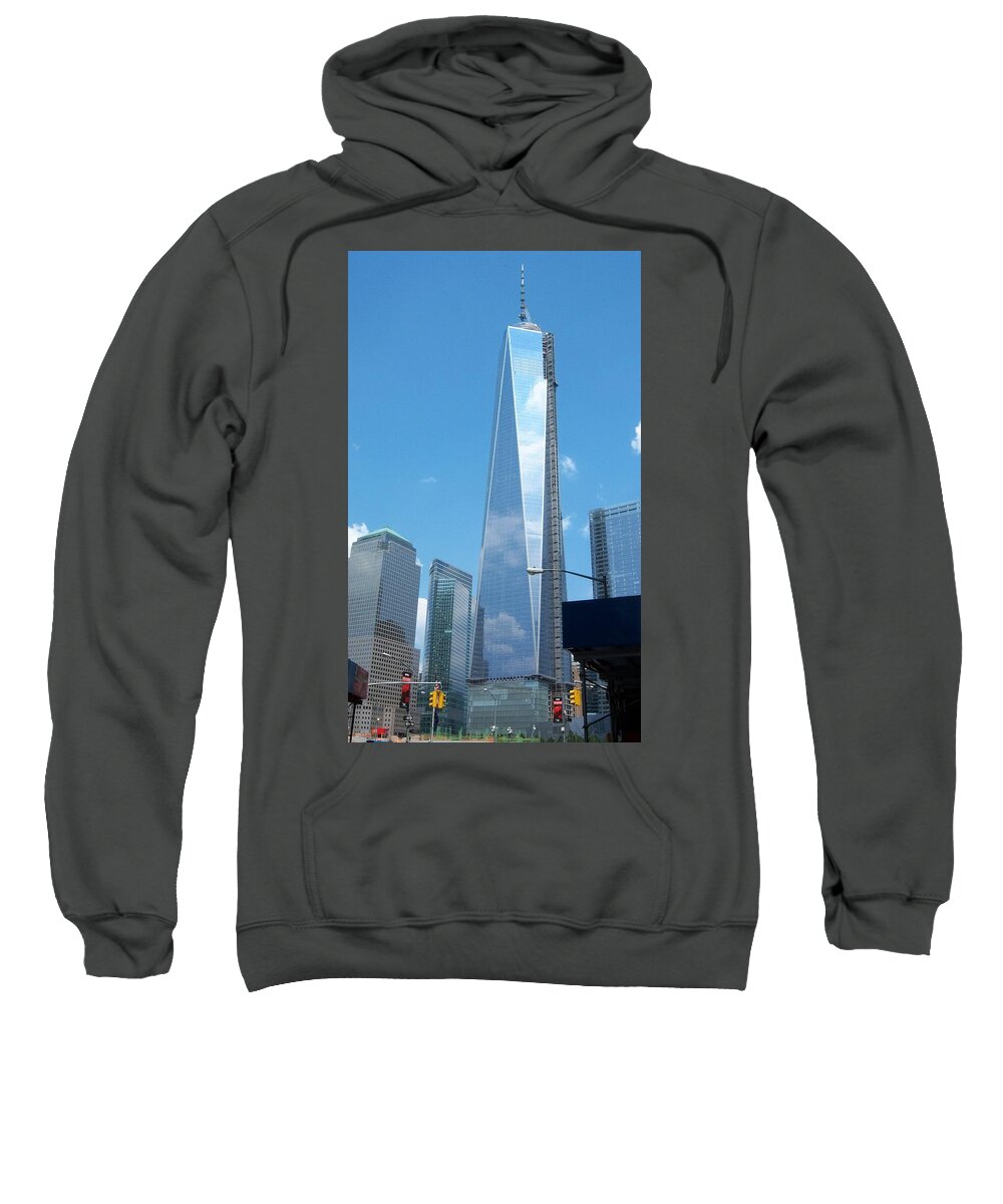 Architecture Sweatshirt featuring the photograph Clouds Reflection by Charles HALL