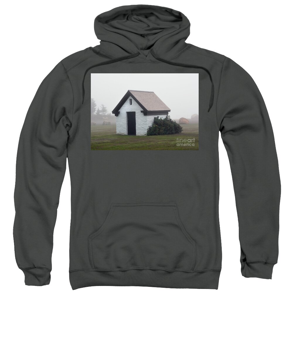 Fog Sweatshirt featuring the digital art Coal Shed by Dianne Morgado