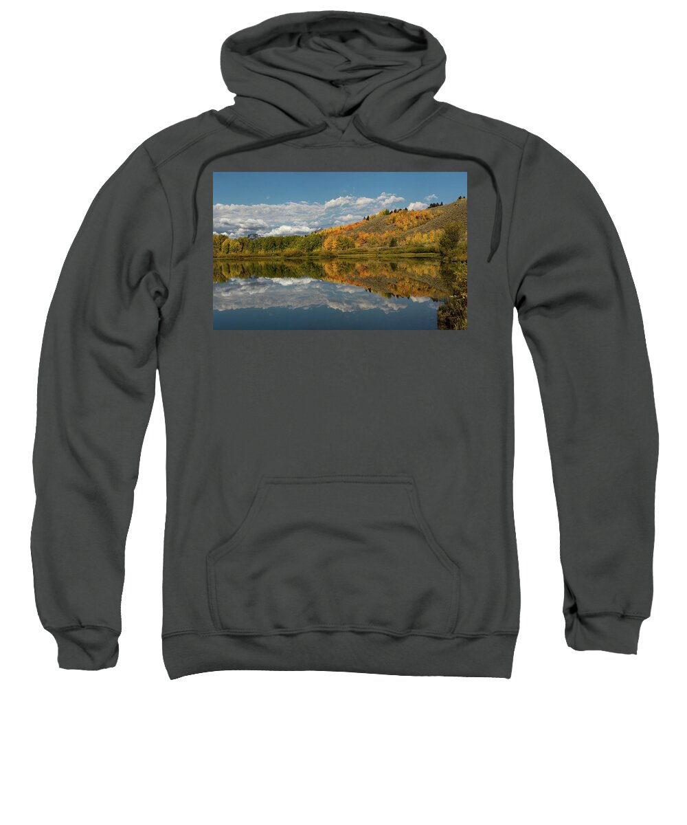 Fall Sweatshirt featuring the photograph Color at Oxbow Bend by Ronnie And Frances Howard