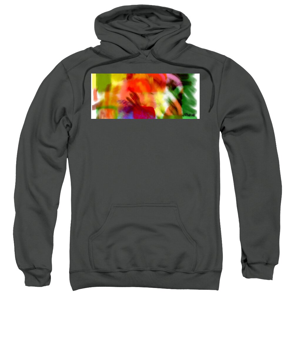 Color Sweatshirt featuring the digital art Color Fog by Joe Roache