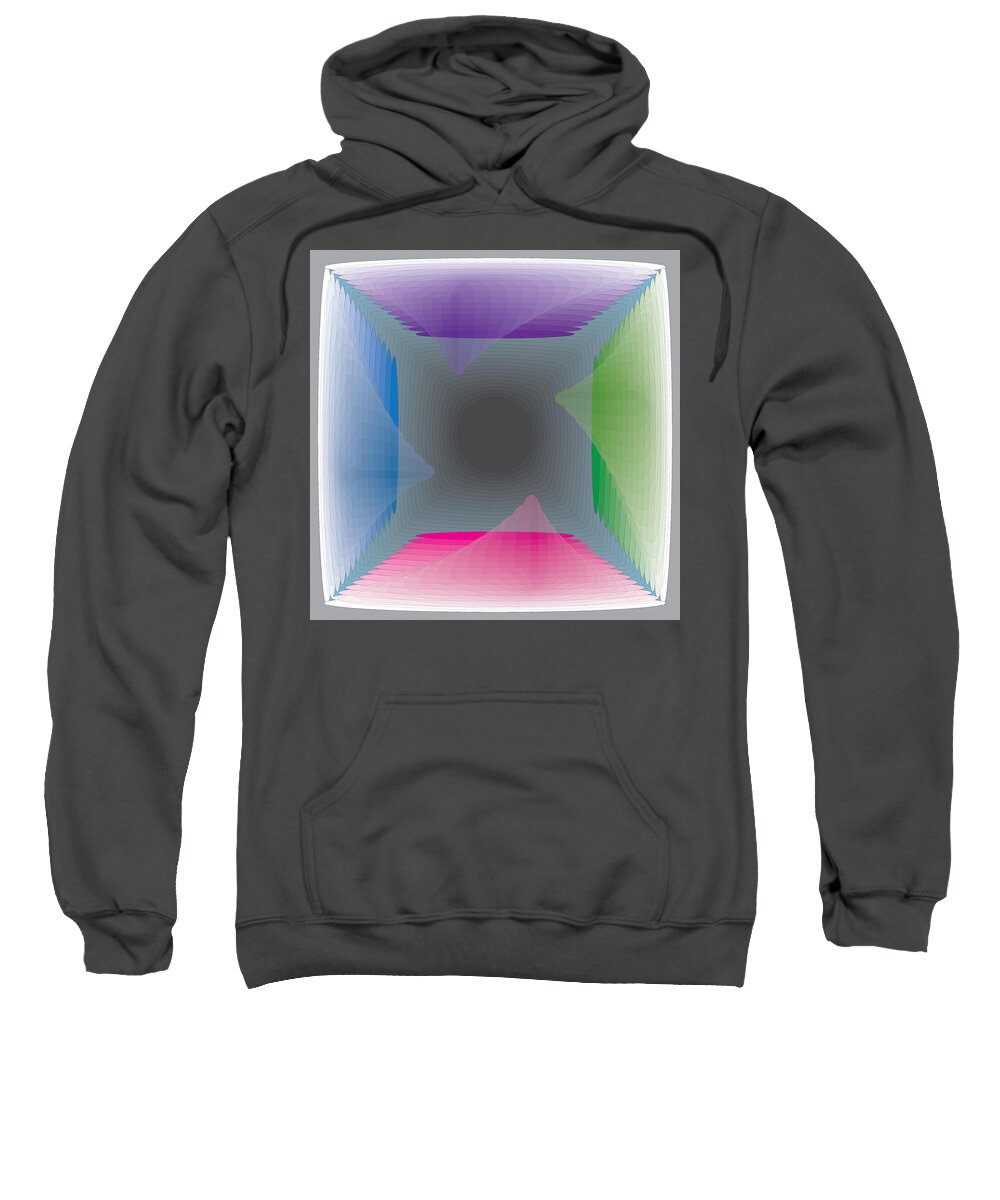 Blend Sweatshirt featuring the digital art Color Trap 1 by Kevin McLaughlin