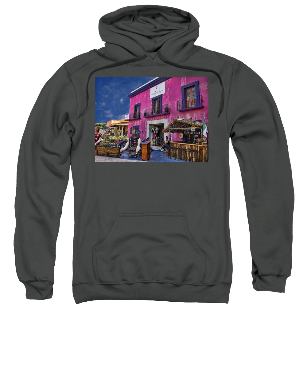 Colorful Sweatshirt featuring the photograph Colorful Cancun by Douglas Barnard