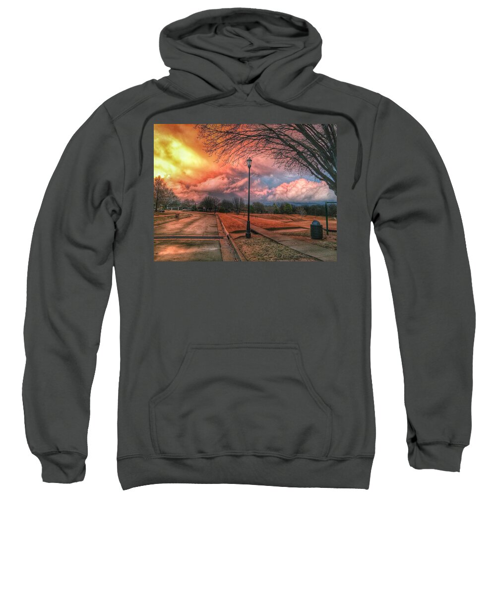 Clouds Sweatshirt featuring the photograph Colorful Storm Clouds by Buck Buchanan
