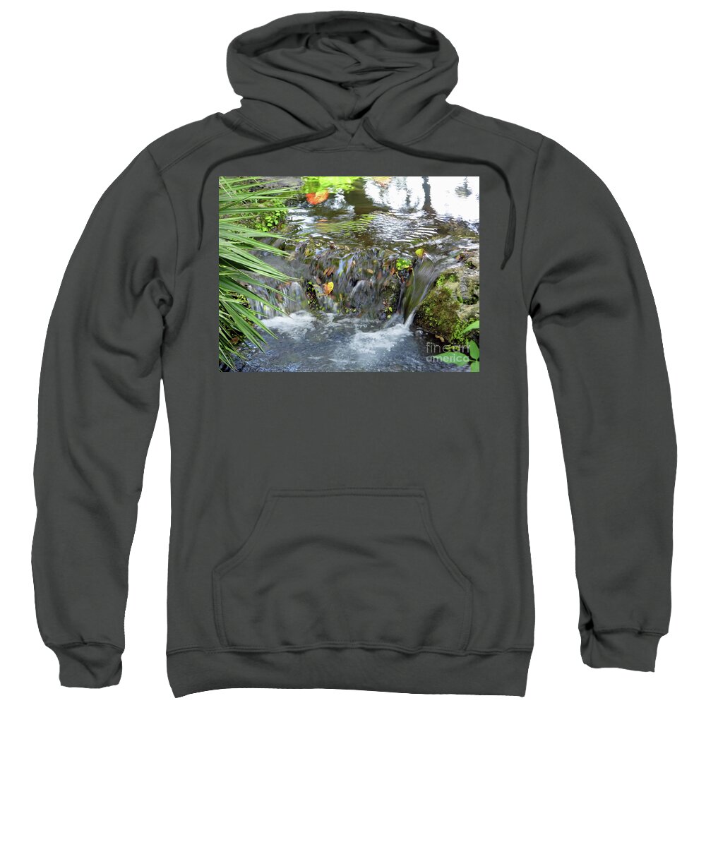 Rainbow Springs Sweatshirt featuring the photograph Colors Of The Falls by D Hackett