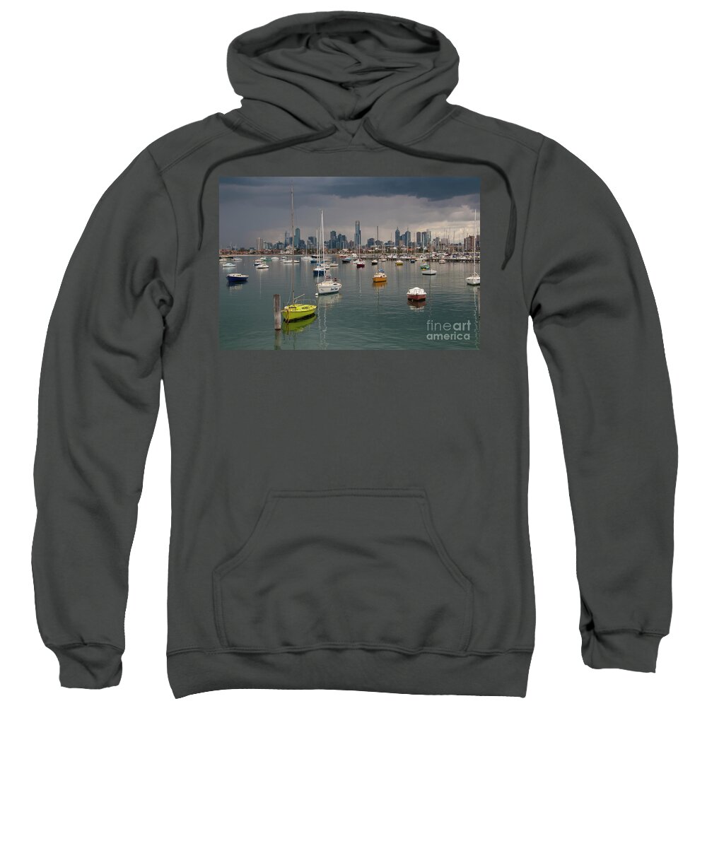 Clouds Sweatshirt featuring the photograph Colour of Melbourne 2 by Werner Padarin