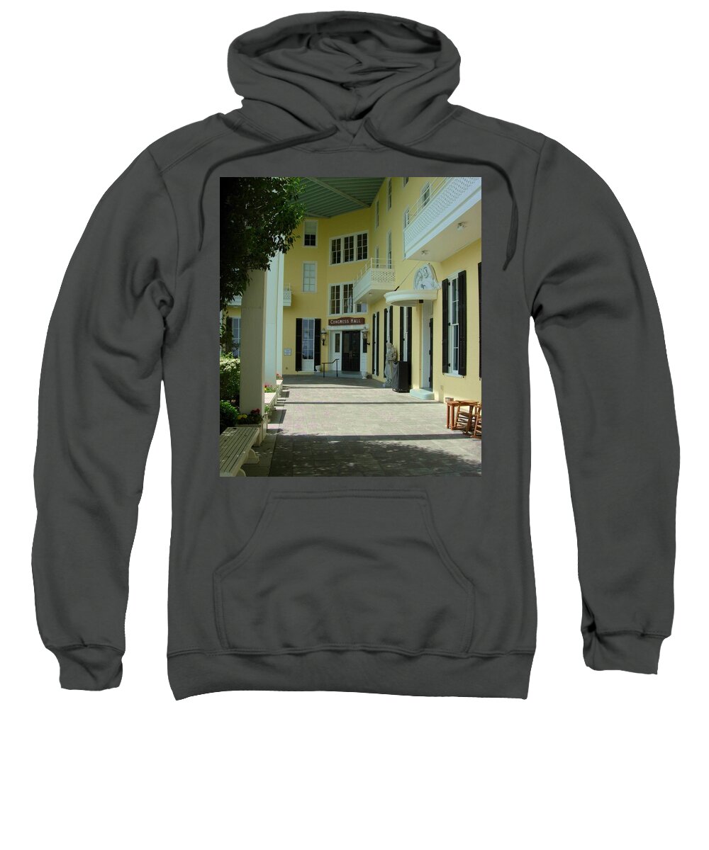 Cape May Sweatshirt featuring the photograph Congress Hall by Terrie Stickle