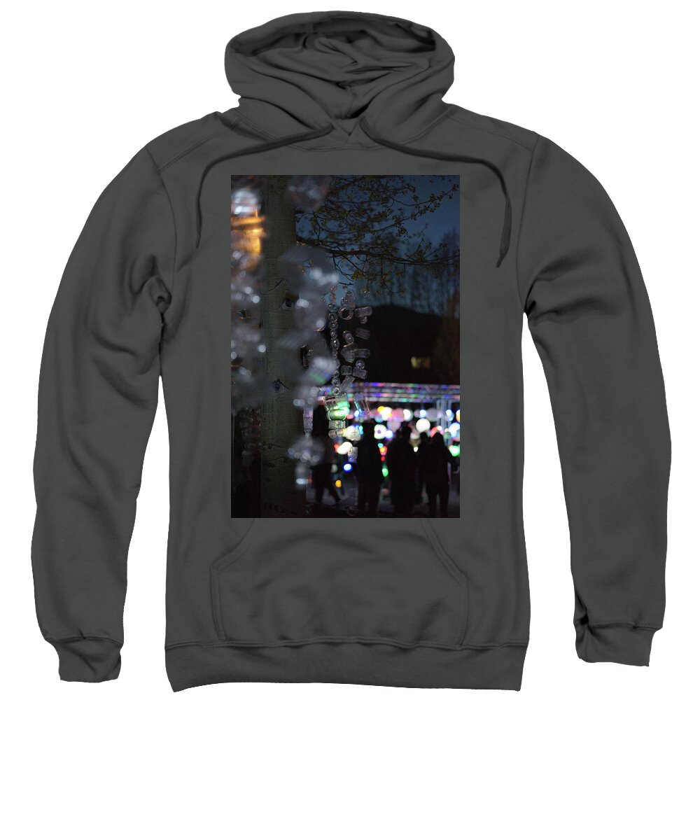 Lights Sweatshirt featuring the photograph Convergence of Lights by Ivan Franklin