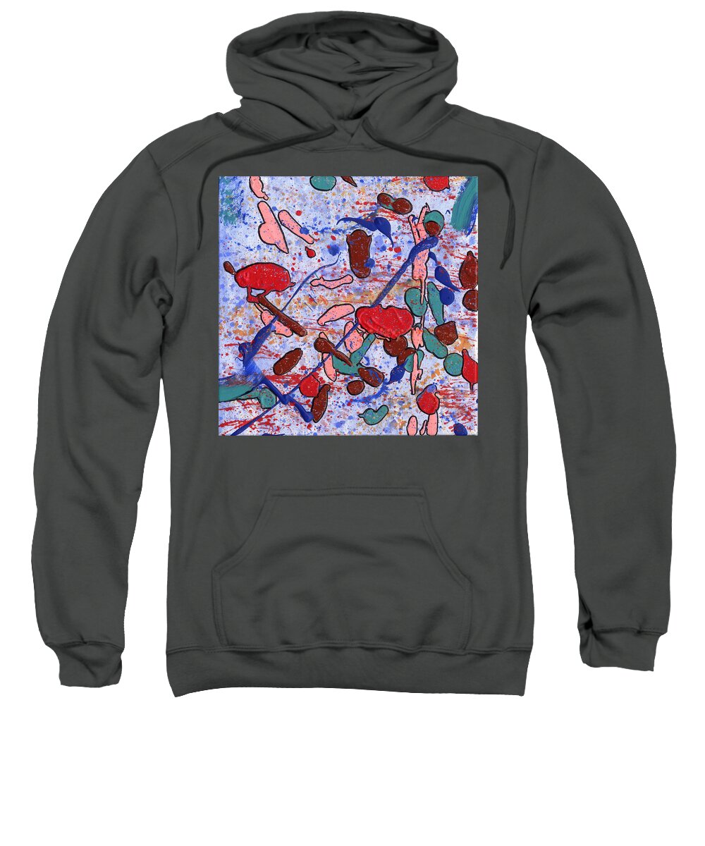 Grace Sweatshirt featuring the painting Conversation with Grace by Phil Strang