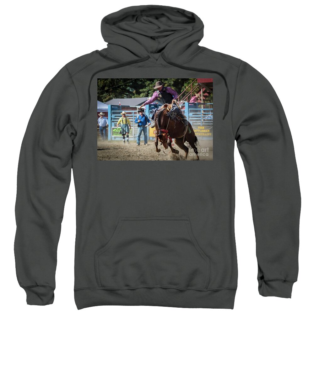 Rodeo Sweatshirt featuring the photograph Crazy Horse by Sal Ahmed