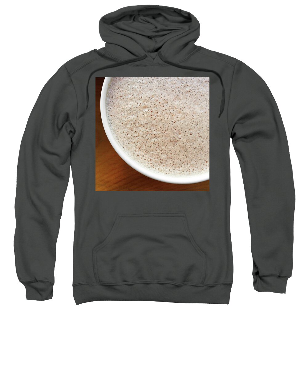 Cup Sweatshirt featuring the photograph Cup of hot chocolate by GoodMood Art