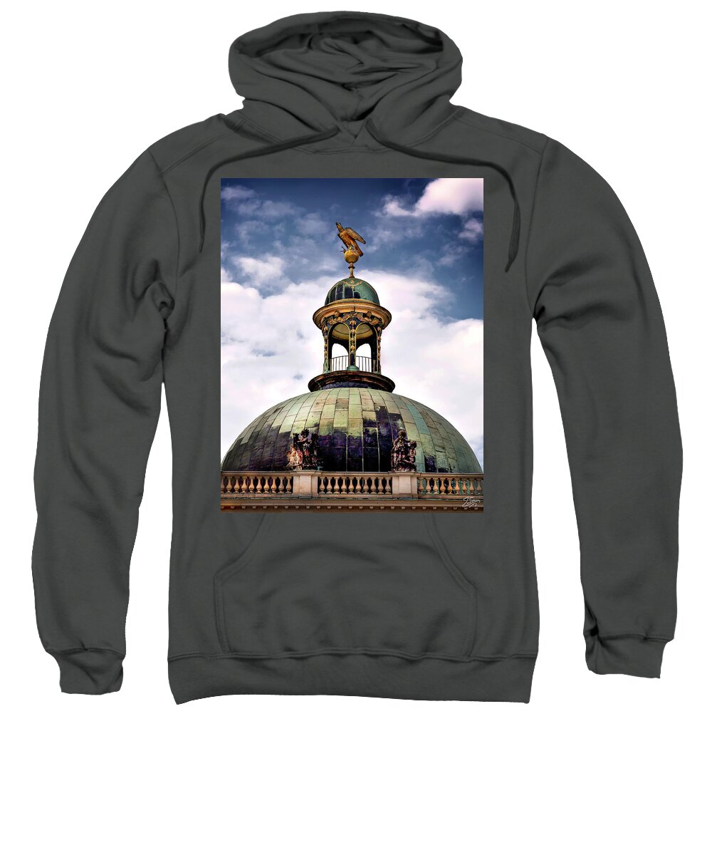 Endre Sweatshirt featuring the photograph Cupola At Sans Souci by Endre Balogh
