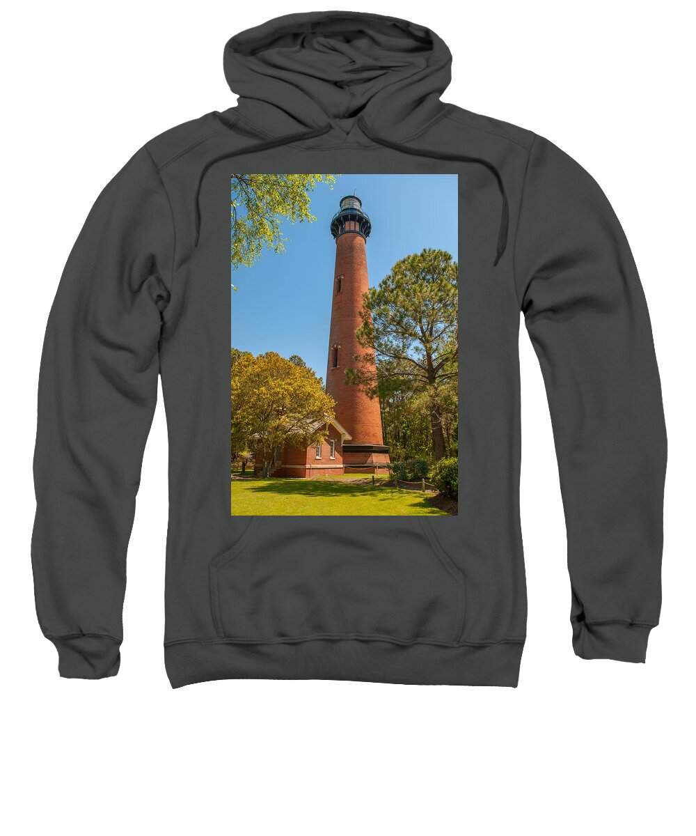 Currituck Beach Lighthouse Sweatshirt featuring the photograph Currituck Beach Lighthouse by Brenda Jacobs