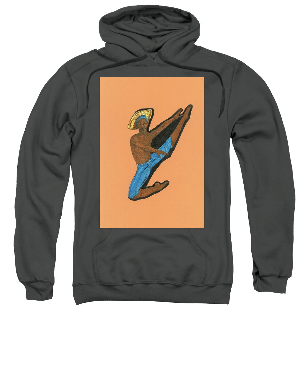 Dancer Sweatshirt featuring the painting Dancer by Michelle Gilmore