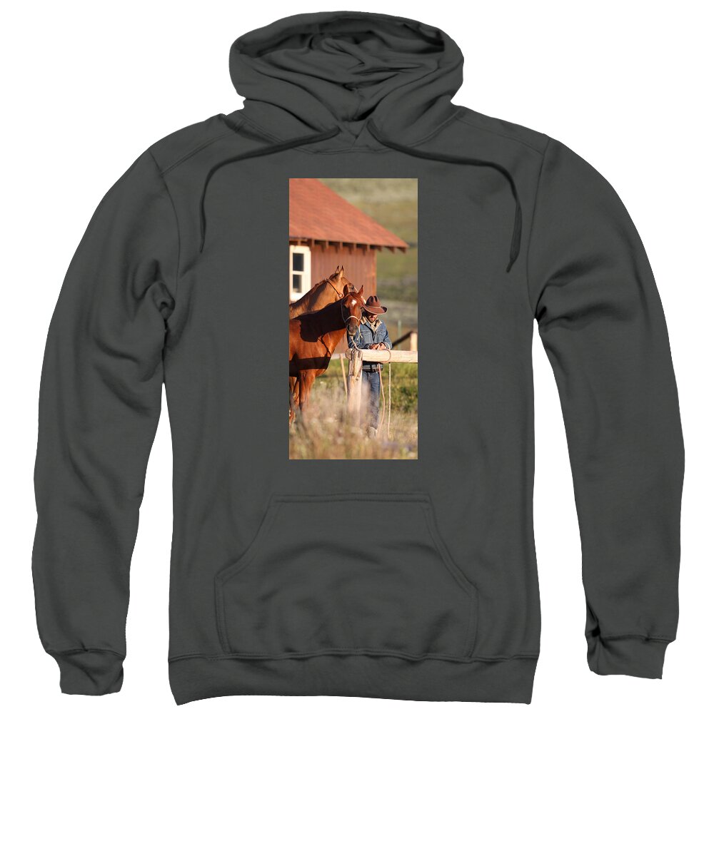 Wyoming Sweatshirt featuring the photograph Day Thoughts by Diane Bohna
