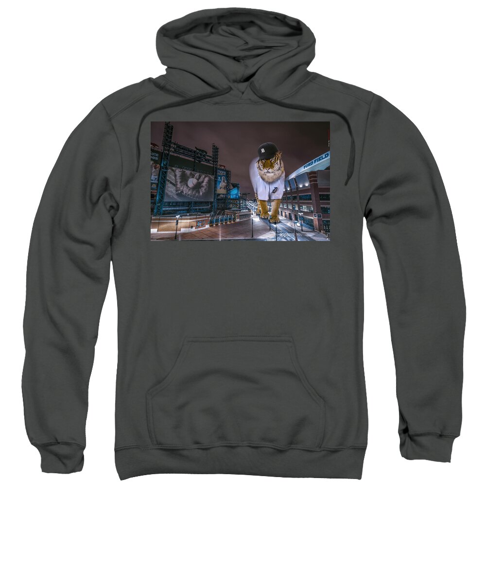 Star Wars Sweatshirt featuring the photograph Detroit Tigers at Comerica Park by Nicholas Grunas